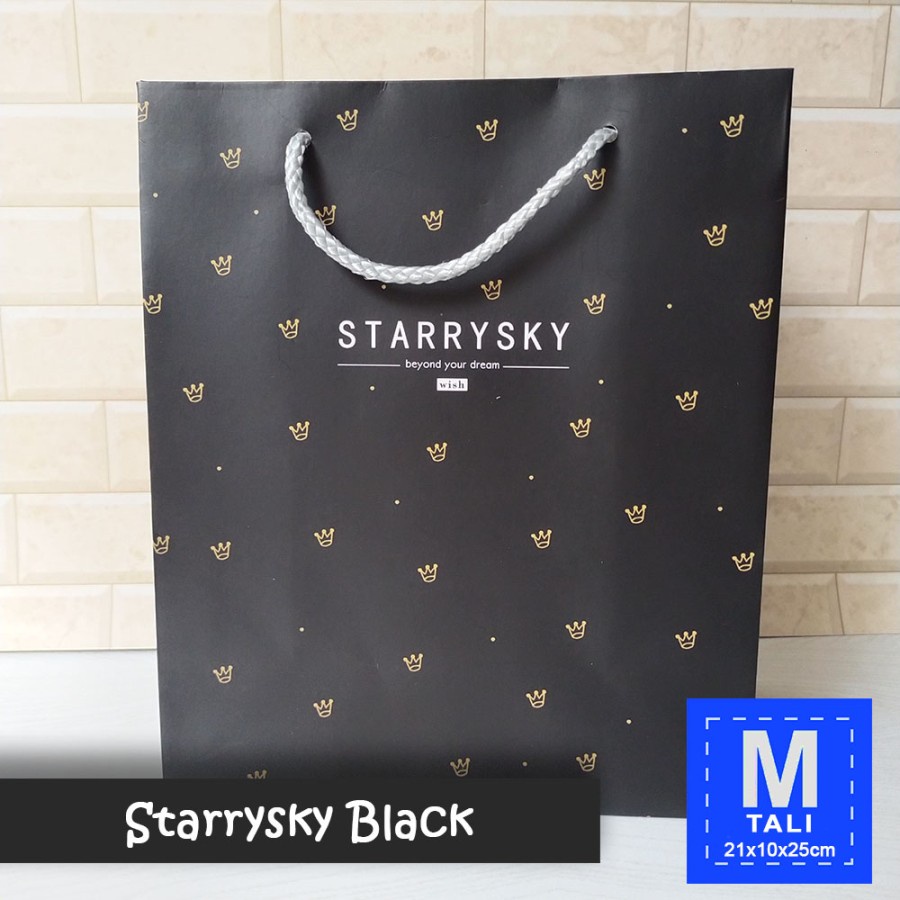 

Paper Bag Tali Motif / Tas Kertas Kado / Tas Ultah - M CASUAL