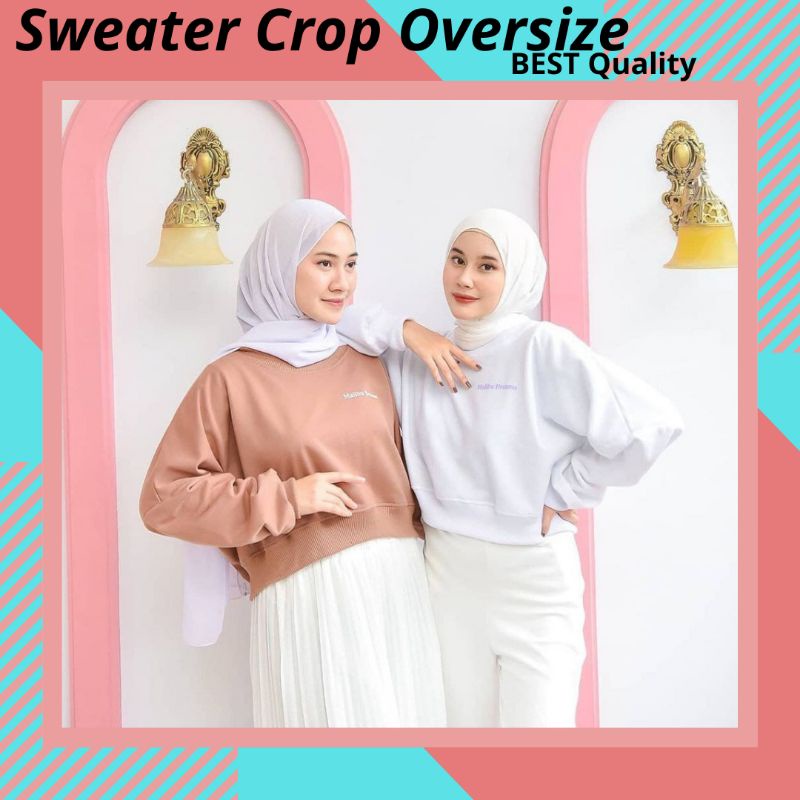 Sweater Oversize Crop Malibu Dreams