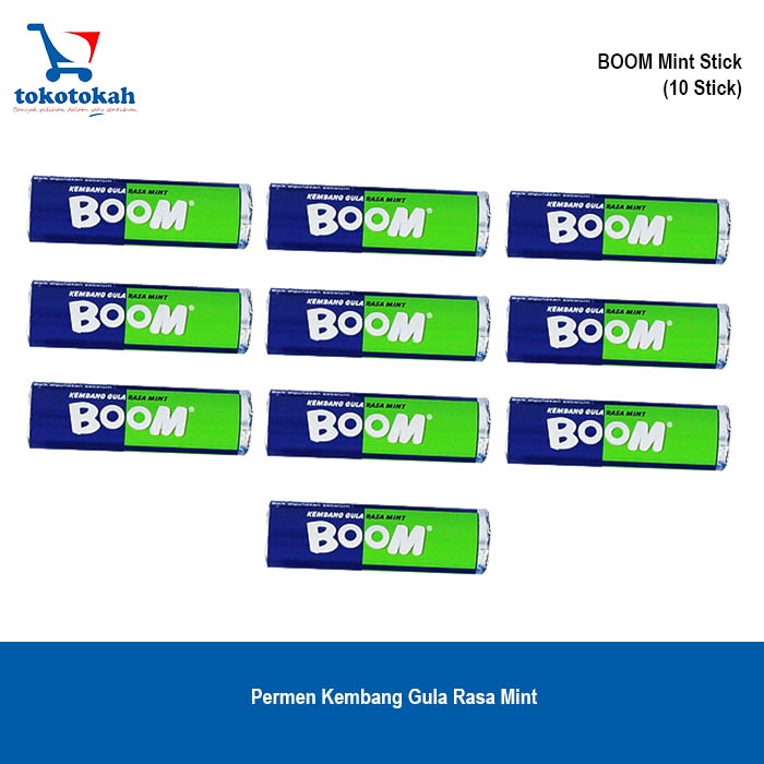 

(30 pcs ) BOOM STICK permen kembang gula rasa mint produksi KONIMEX