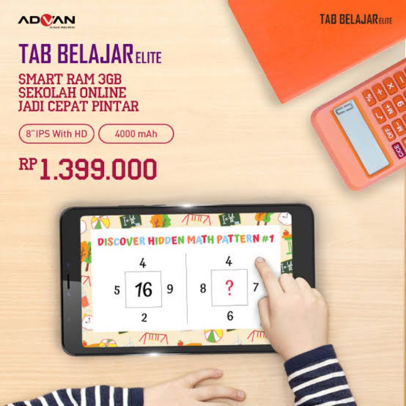 Tablet Advan Belajar Elite 8 inch 3/16 New Garansi Resmi Tab Advan Layar 8 inch