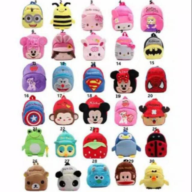 Tas Ransel Anak Boneka Karakter PlayGroup TK