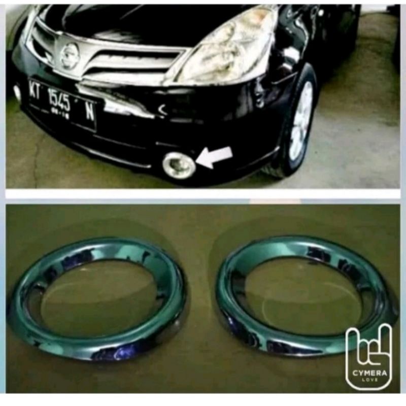 New RING FOGLAMP LIVINA LAMA GARNISH FOGLAMP GRAND LIVINA CROME FOGLAMP LIVINA 2008 2009 2010 2011