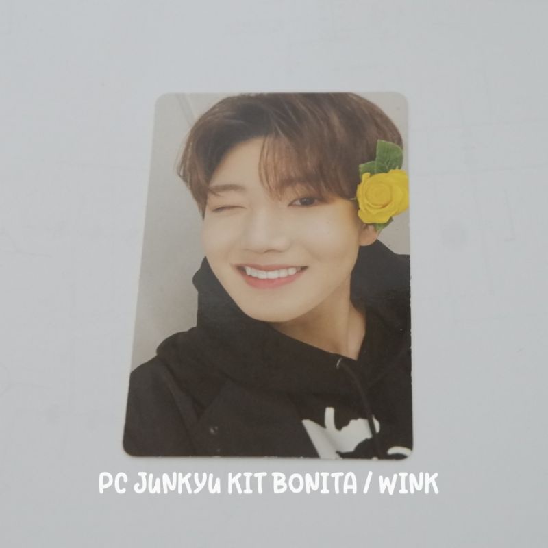 READY INA — SET JUNKYU KIHNO KIT PHOTOCARD PC BUNGA POUT PEACE BLACK WHITE