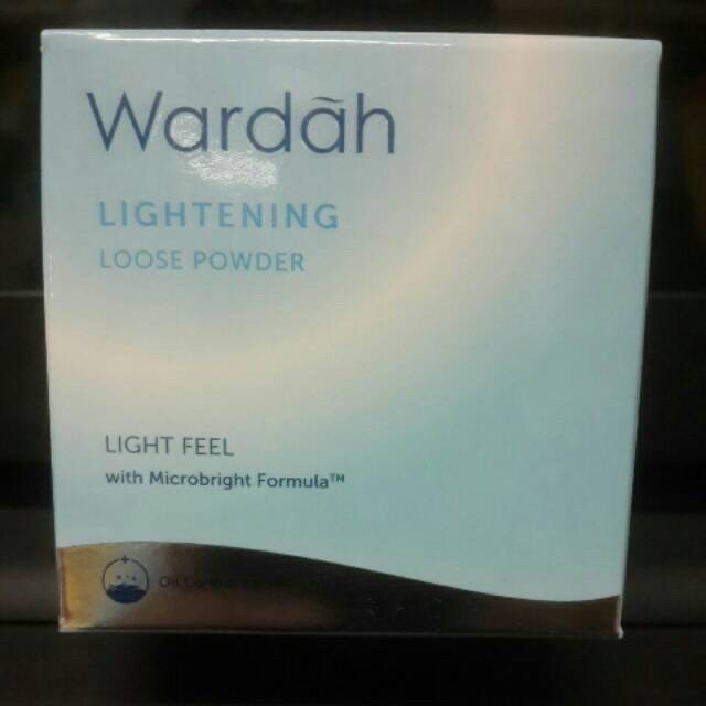 ✿ELYSABETHME✿ 🅆 🄰 🅁 🄳 🄰 🄷 Wardah lightening series bedak tabur biru bisa untuk setting powder