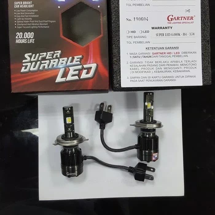 lampu led gartner H4 mobil calya