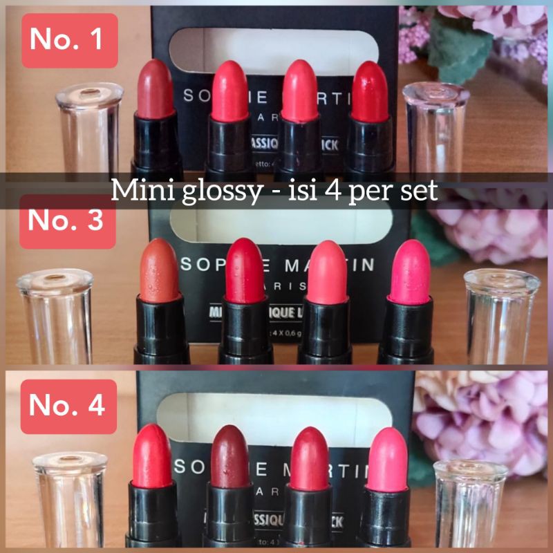 Mini glossy lipstick Sophie Paris