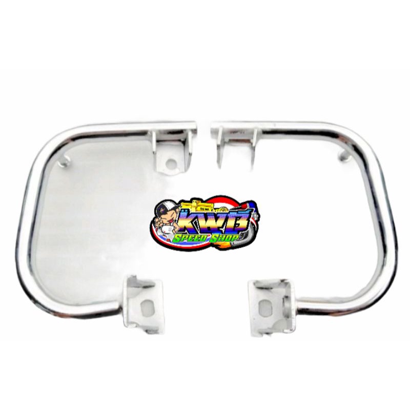 Begel tiger lama behel tilam tilas besi tebal crom sepasang