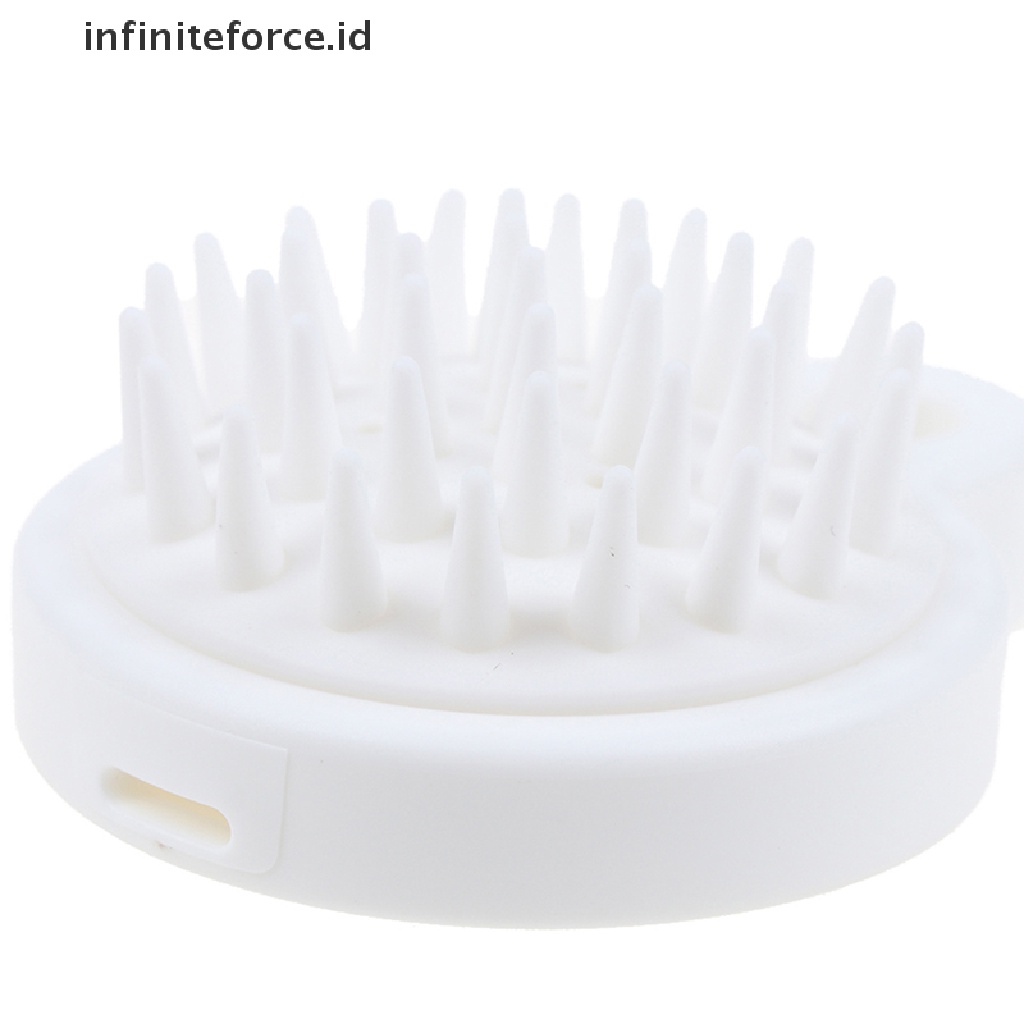 (Infiniteforce.Id) Sikat Pijat Kulit Kepala Bahan Silikon Untuk Mandi