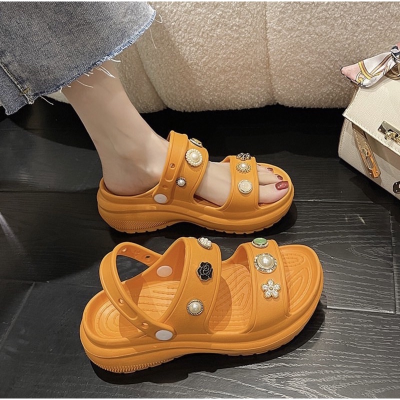 Wedges 8276 sendal wanita import realpict