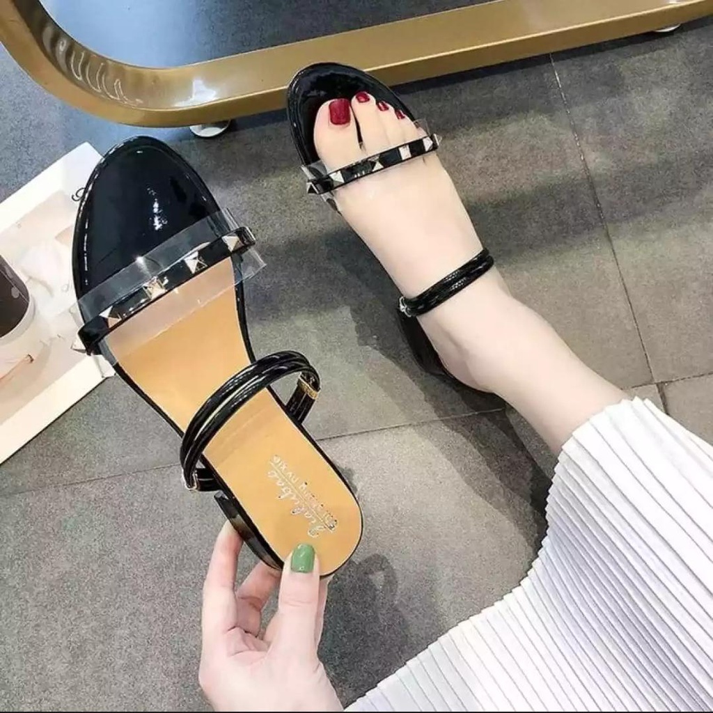 CANTIK-SANDAL WANIT HEELS HAK TAHU 5CM ALMERA KOREAN STYLE TERLARIS/SANDAL PESTA WANITA