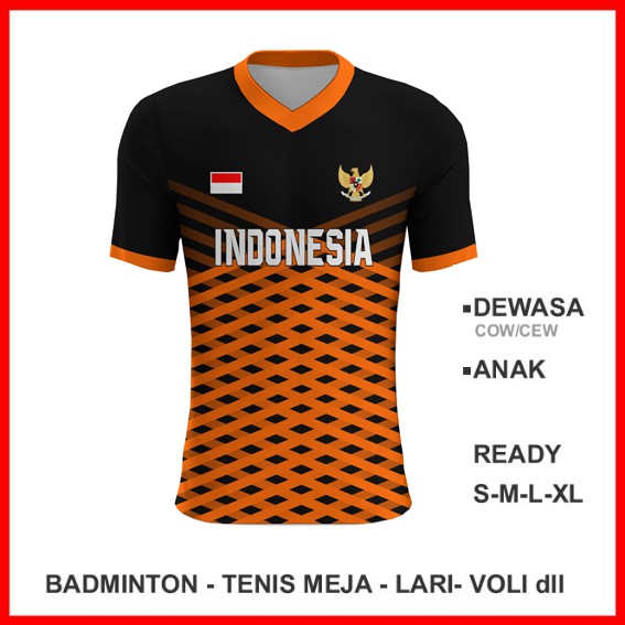 Baju Kaos Jersey Olahraga Badminton Pingpong Lari Volly 1926 - Baju Voli Custom Desain