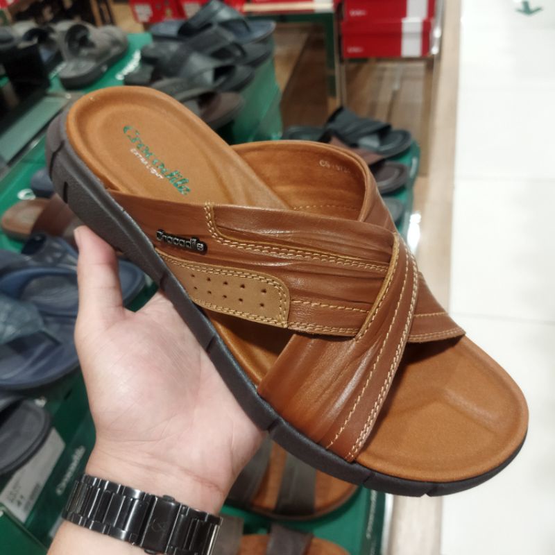 CROCODILE sandal pria terbaru | sandal kulit pria terbaru | sandal crocodile pria terbaru