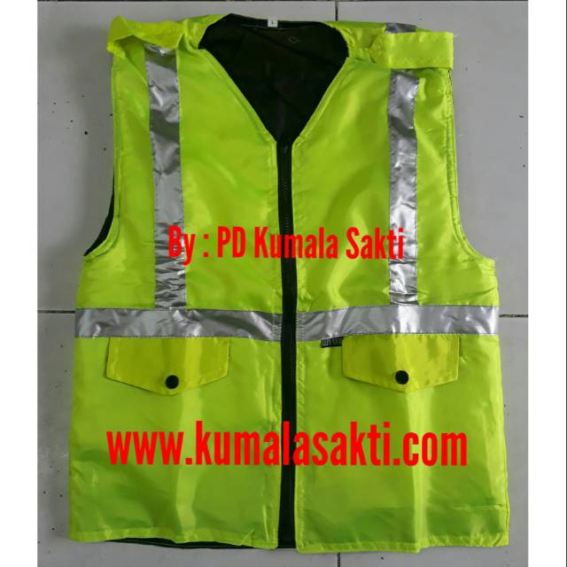 Rompi Proyek Parasit Hijau-Rompi Parkir-Rompi Safety-Rompi Vest-Rompi Lapangan-Rompi Jaring-Kaos Security-Masker