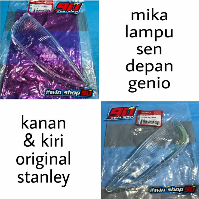 mika kaca lampu sein sen depan genio 2018 2019 2020 2021 kanan kiri original stanley