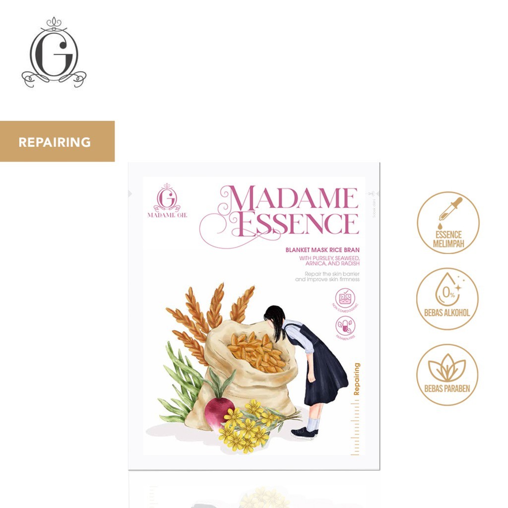 ⭐️ Beauty Expert ⭐️ MADAME GIE Essence Blanket Mask Per Sachet - Skincare Masker