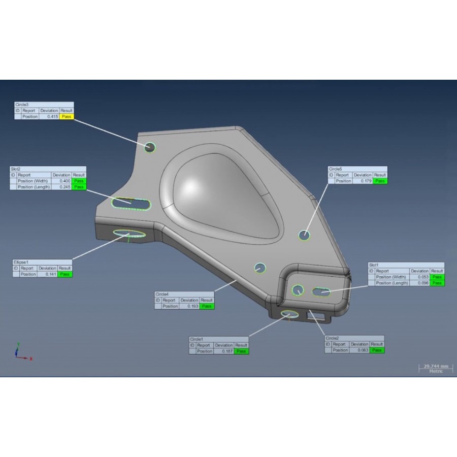 Shining 3D Freescan UE7 UE11 Metrodology 3D Scanner Part Inspection