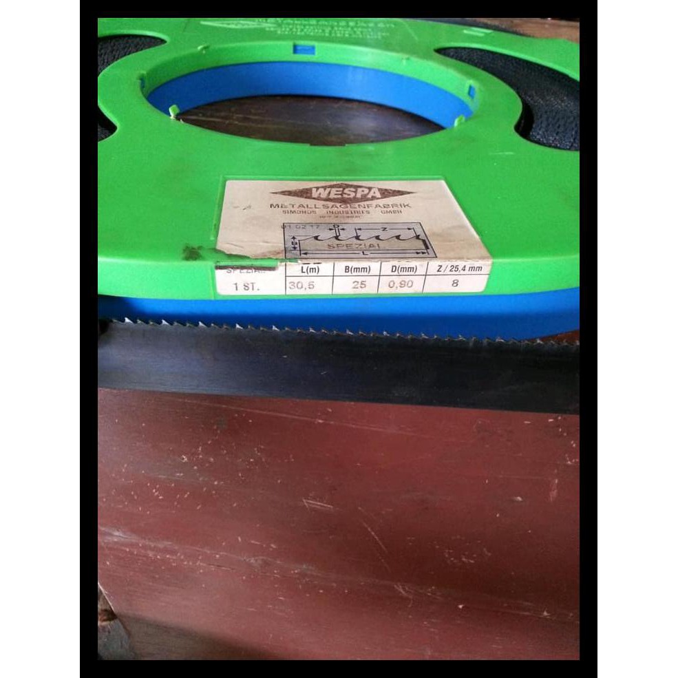 Murah Gergaji Pita High Speed Steel Bandsaw Blade Wespa Size 30.5 Meter X 25 Promo