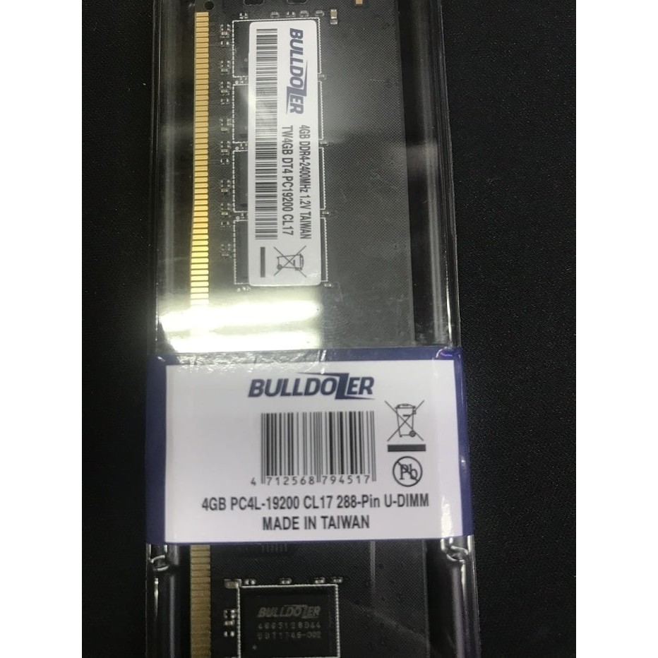 Bulldozer DDR4 PC19200 2400Mhz 4GB