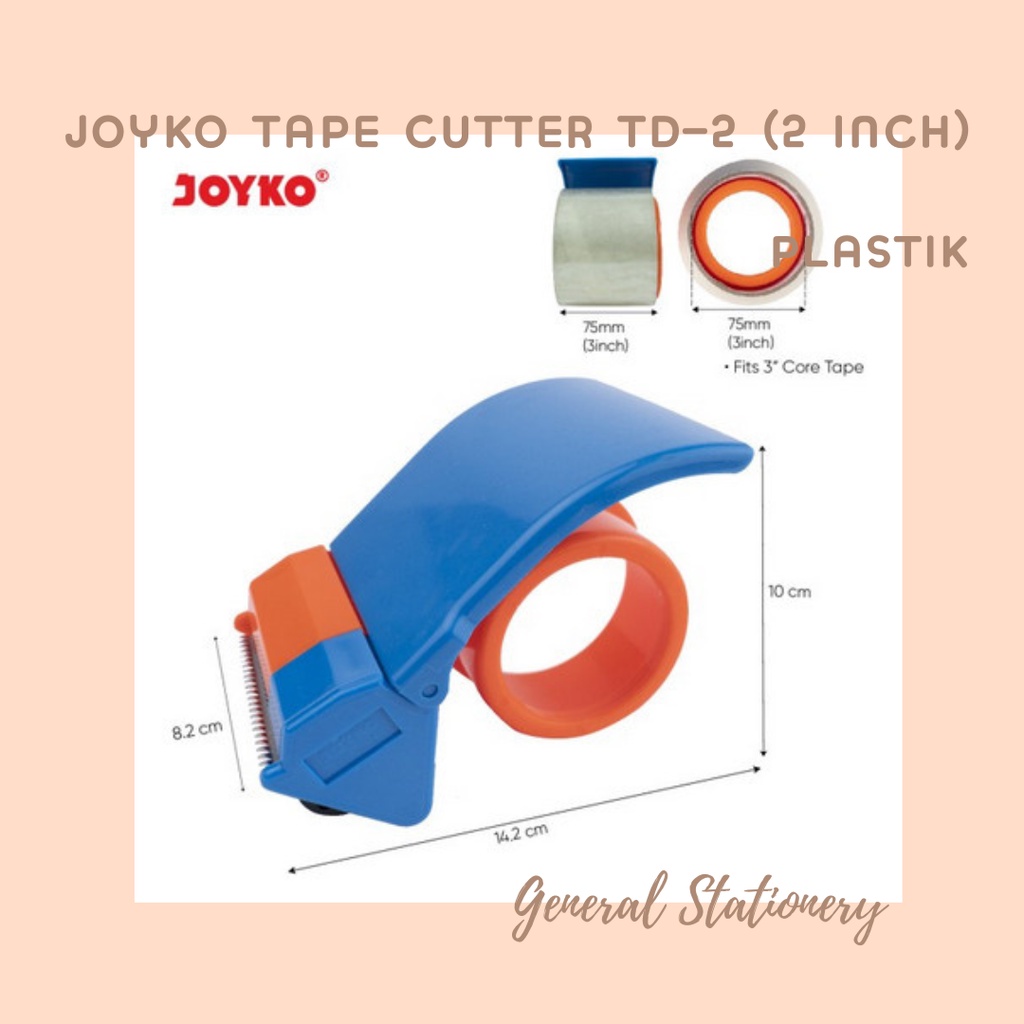 

Joyko Tape Cutter TD-2 / Joyko Dispenser Lakban 2inch TD-2 (Plastik)