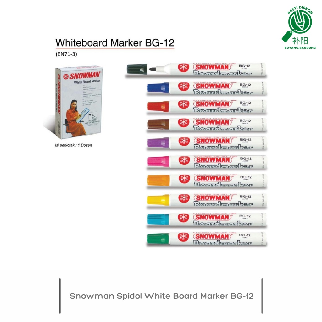 

Snowman Spidol White Board Marker BG-12
