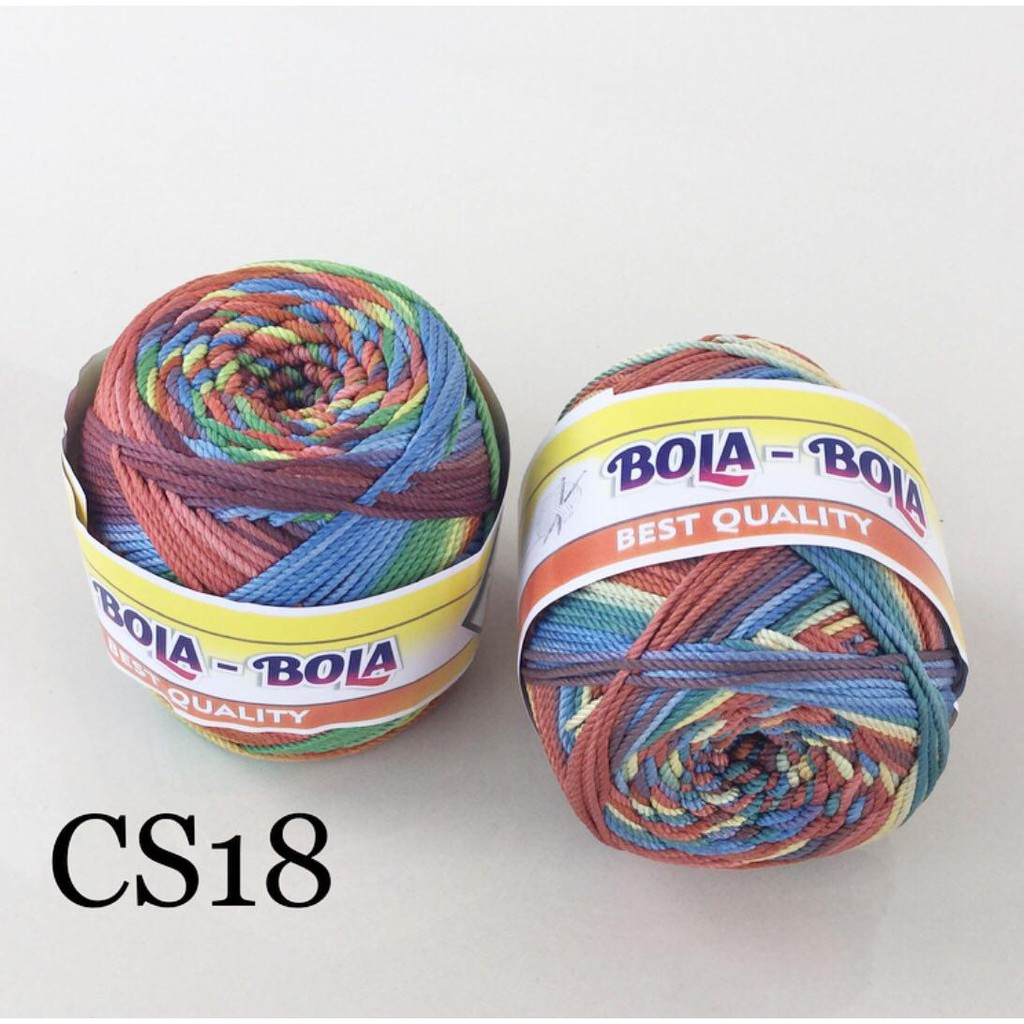 PREMIUM Benang  Rajut Polyester Sembur ukuran d27 Cap Bola  