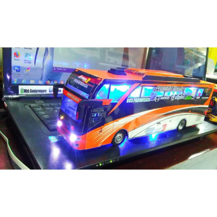 Miniatur bis subur jaya porsche jetbus 3 full interior miniatur