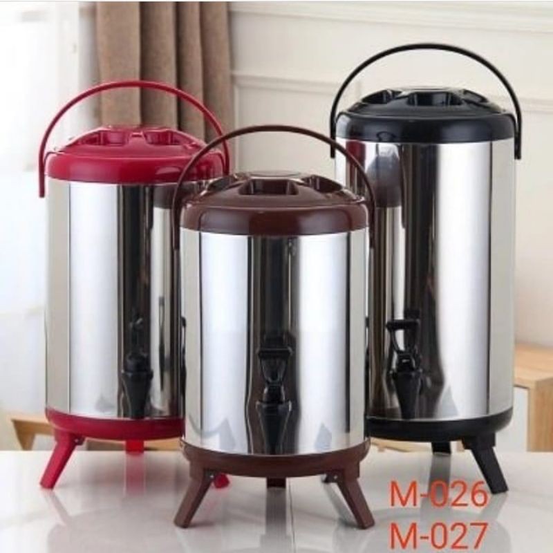 Milk Tea Bucket Drink Jar Jumbo Air Minum Panas Dingin Stainless