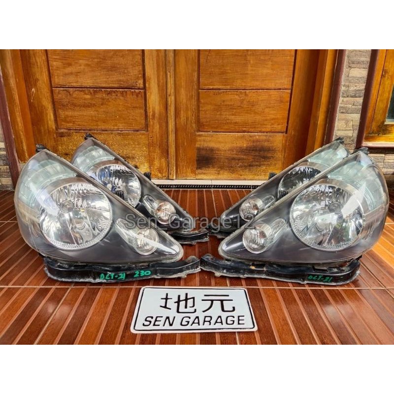 headlamp jdm blackhousing jazz gd3