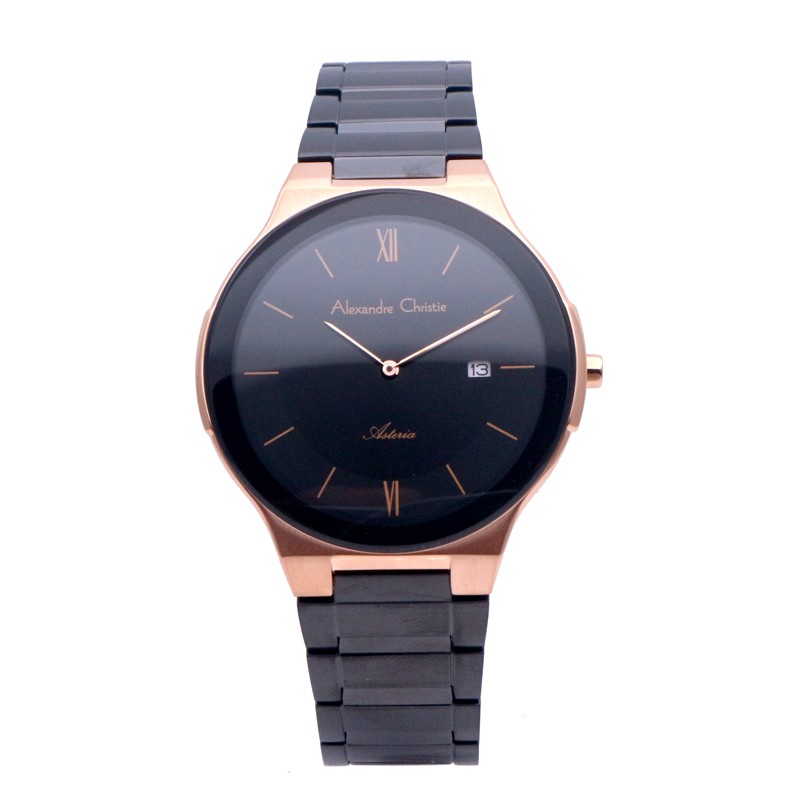 Alexandre Christie AC 8612 Jam Tangan Pria - Rosegold Black MDBBRBA