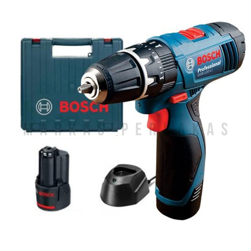 Bosch GSB 120-LI Cordless Impact Drill / Bor Tembok Baterai 120 LI