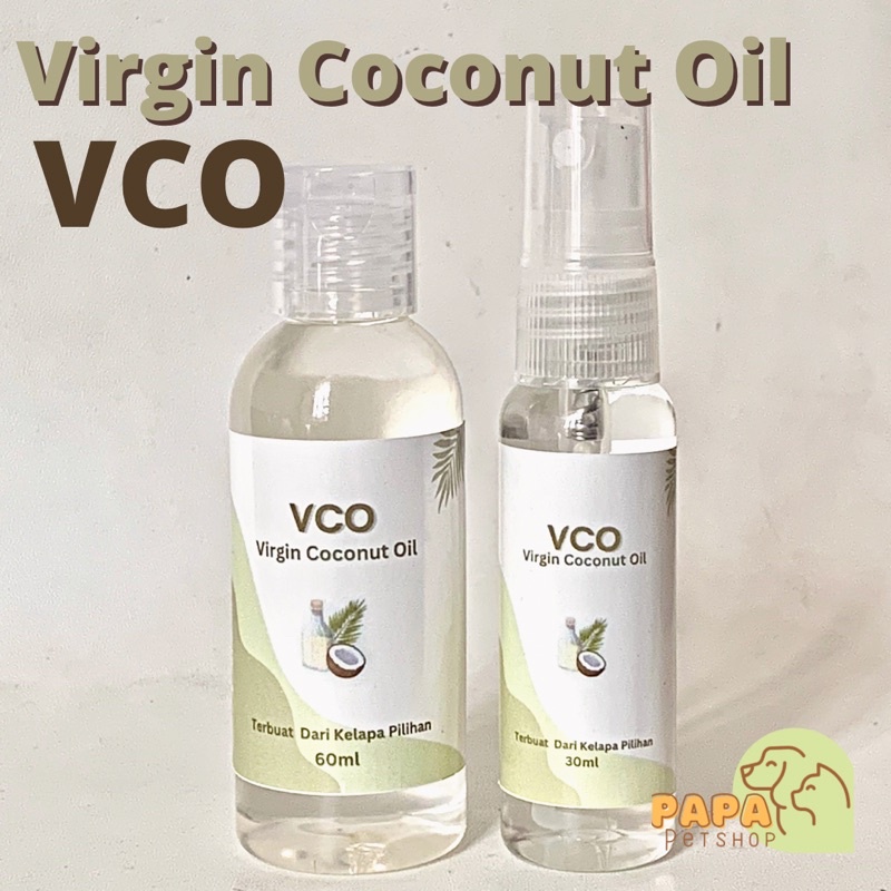 VCO virgin coconut oil obat jamur scabies kucing anjing / minyak kelapa murni 60ml dan 30ml Spray