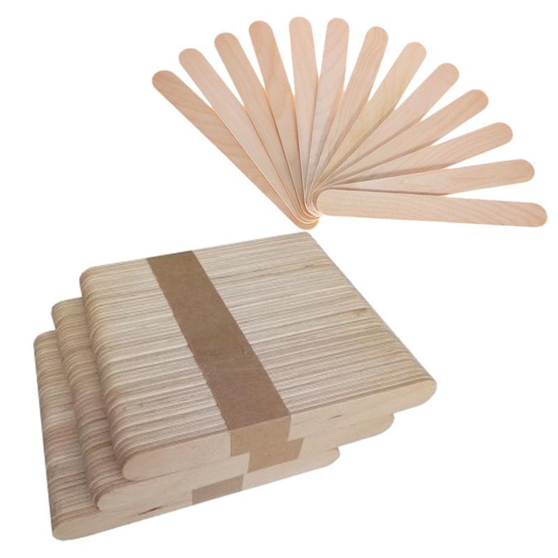 100pcs Wooden Wax Spatula Jumbo Waxing Stik Wax Spatula / Wax Stick / Waxing Stick / Stick Wax / Tongkat Waxing