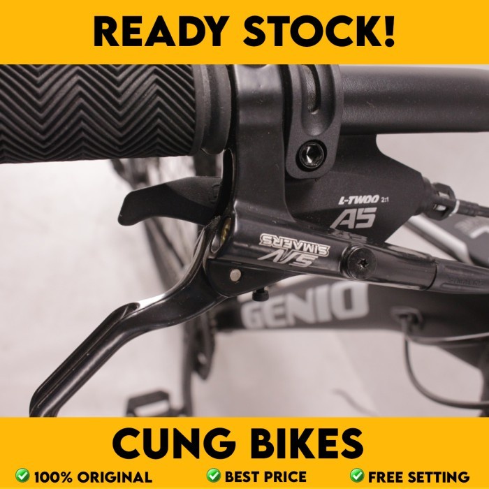 SEPEDA GUNUNG 27.5 Inch MTB GENIO M-573 frame ALLOY REM HIDRAULIC 3 X 9 SPEED BY UNITED BIKE