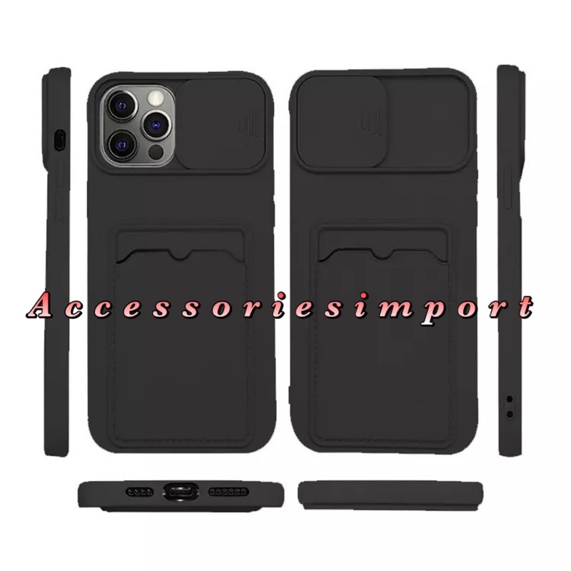 CASE SLIDE SLOT CARD IPHONE 13/ 13PRO/ 13PRO MAX/ IPHONE 12/ 12PRO/ 12PRO MAX/ IPHONE 11/ 11PRO/ 11PRO MAX/ IPHONE X/ XS/ XR/ IPHONE 6/ 6PLUS/ IPHONE 7/ 7PLUS/ IPHONE 8/ 8PLUS/ SOFT CASE SLIDE CAMERA + SLOT CARD