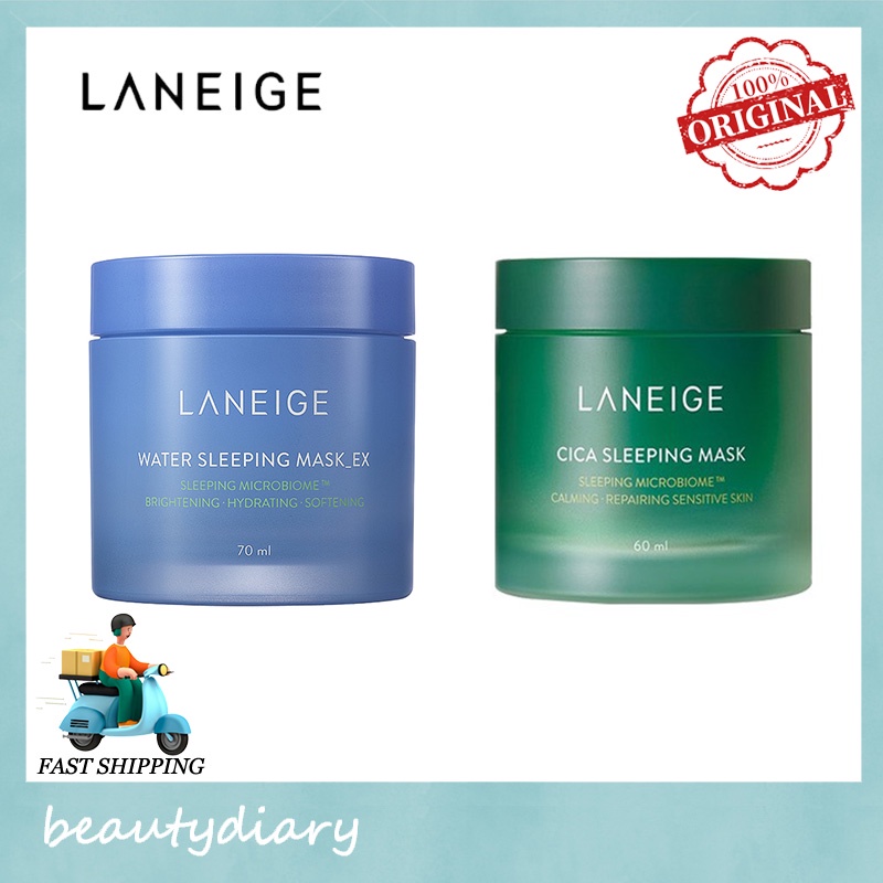 LANEIGE Water Sleeping Mask 70ml/LANEIGE Cica Sleeping Mask60ml
