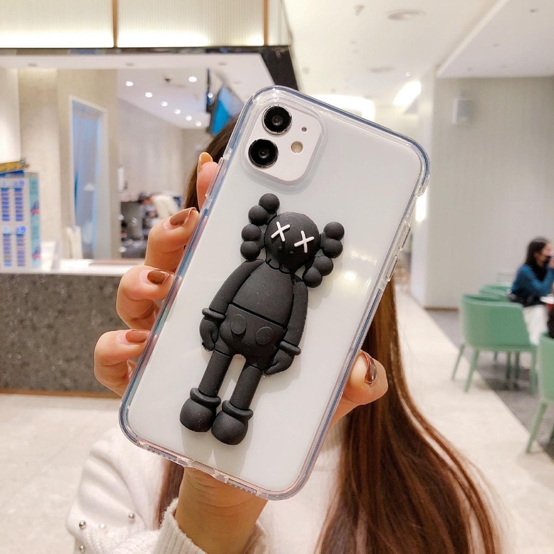 Kaws 3D Case Iphone Oppo Vivo V21 Y51 V20 SE Xiaomi 9 10 11 Redmi Note 5 6 7 8 Realme 3 Pro C20 C21