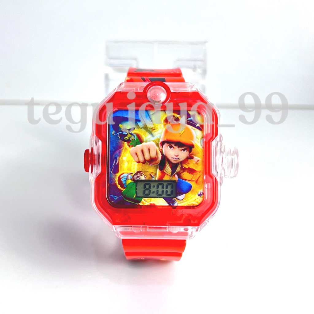 JAM TANGAN FASHION ANAK LAKI LAKI LAMPU MUSIK KARAKTER BOBOIBOY TE1051