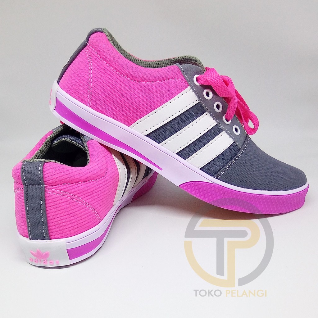 Sepatu Adidas cewek sneakers running santai olahraga kets kasual wanita casual