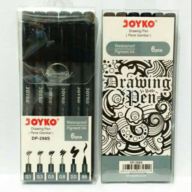 

Drawing Pen Joyko DP-298S Set 6 Pcs/Pena Gambar