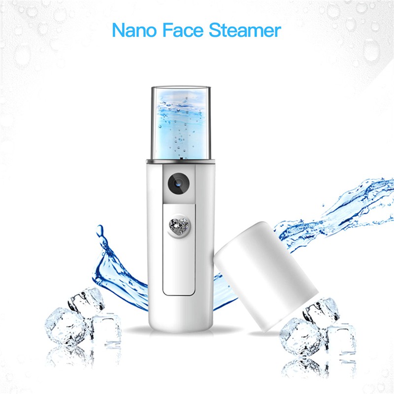 

CkeyiN 20 ml Mini Nano Steamer Wajah Pelembab Kulit Wajah Nebulizer Hydrating Kecantikan