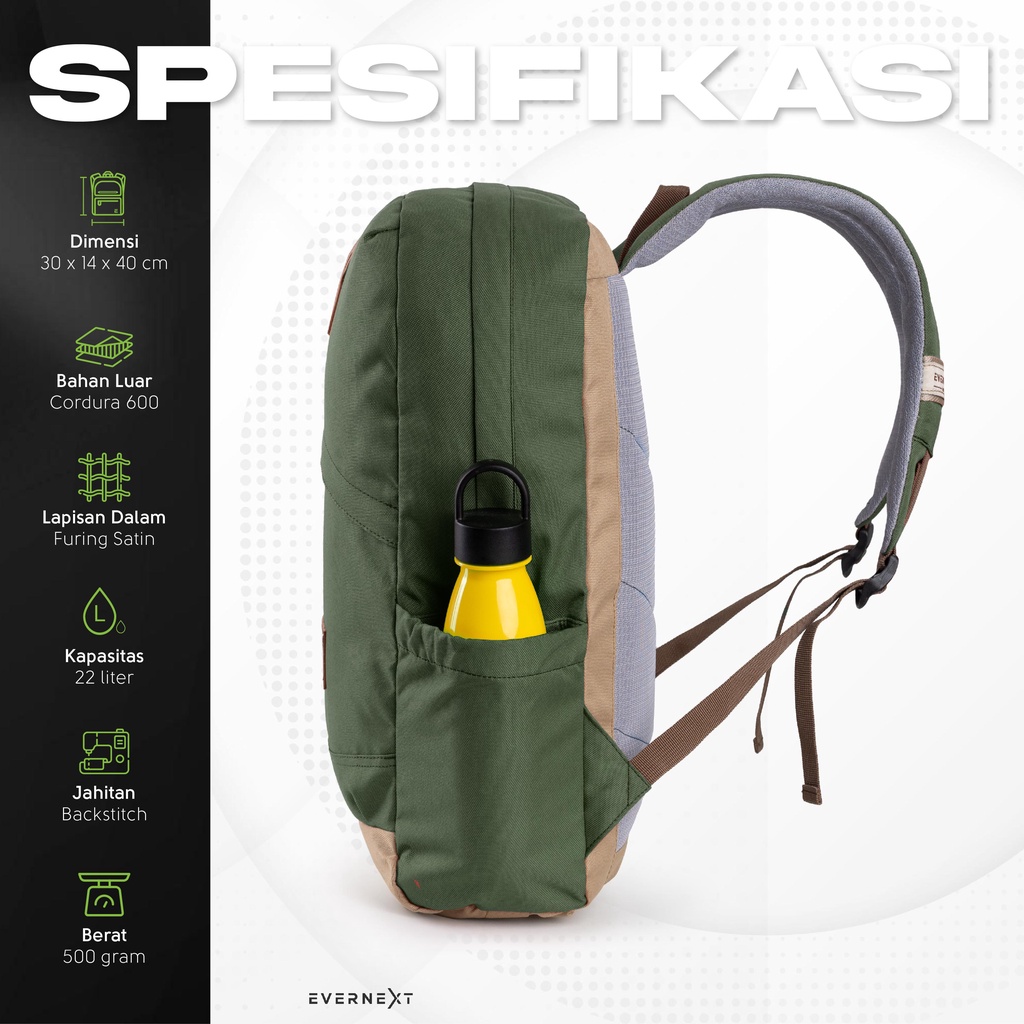 Tas Punggung ARVY Ransel Backpack Pria Outdoor Sekolah