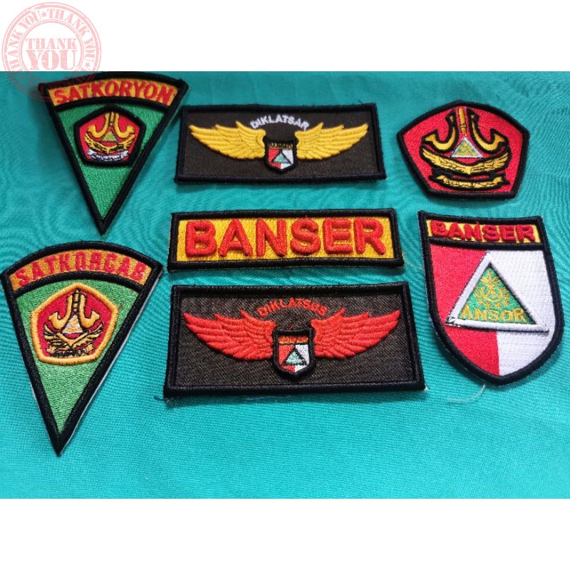 BORDIR TIMBUL BANSER NAMA DAN LOGO TERMURAH Terbaru Bordir Nama