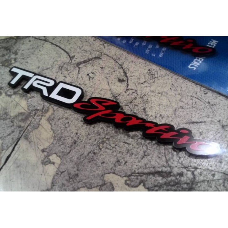 Emblem Akrilik Acrylic TRD Sportivo Ukuran Sedang arkrilik