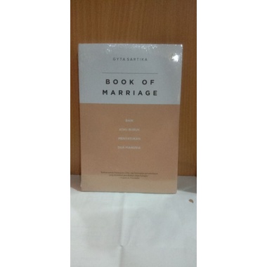 BUKU BOOK OF MARRIAGE