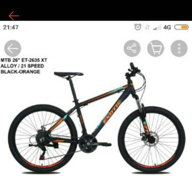 DECAL STIKER SEPEDA EXOTIC ET26XT