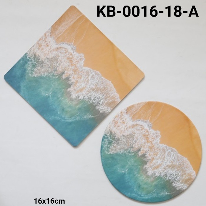 

GR-KB-0016-18 CAKE BOARD ALAS KUE KOTAK BULAT 16CM LAUT PANTAI KERANG HEMAT