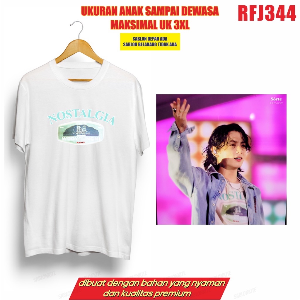 GRATIS FOTOCARD!!! KAOS JUNGKOOK YET TO COME KONSER RFJ344