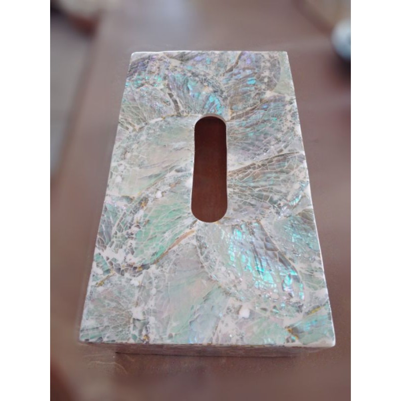 Kotak Tissue / Tissue Box / Kerajinan Kerang Laut