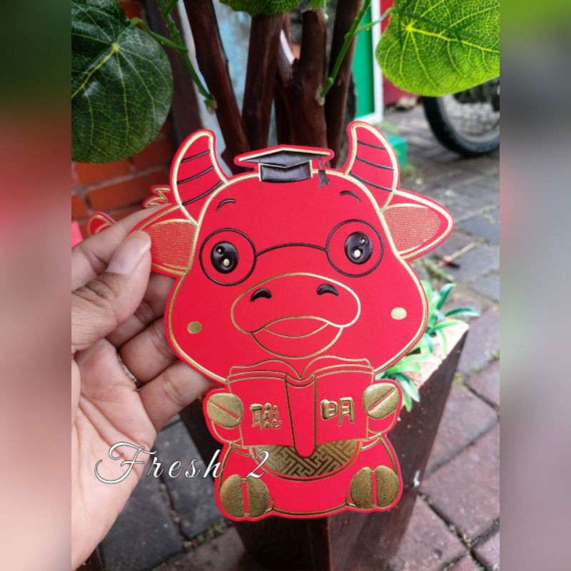 

angpao imlek kerbau isi 3 lucu /angpao imelek /
