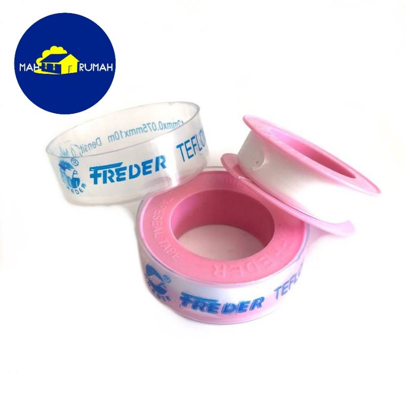 FREDER 1/2&quot; 0.5inch x 10m 10 meter - Seal Tape Selotip Isolasi Pipa Kran Teflon Sealtape